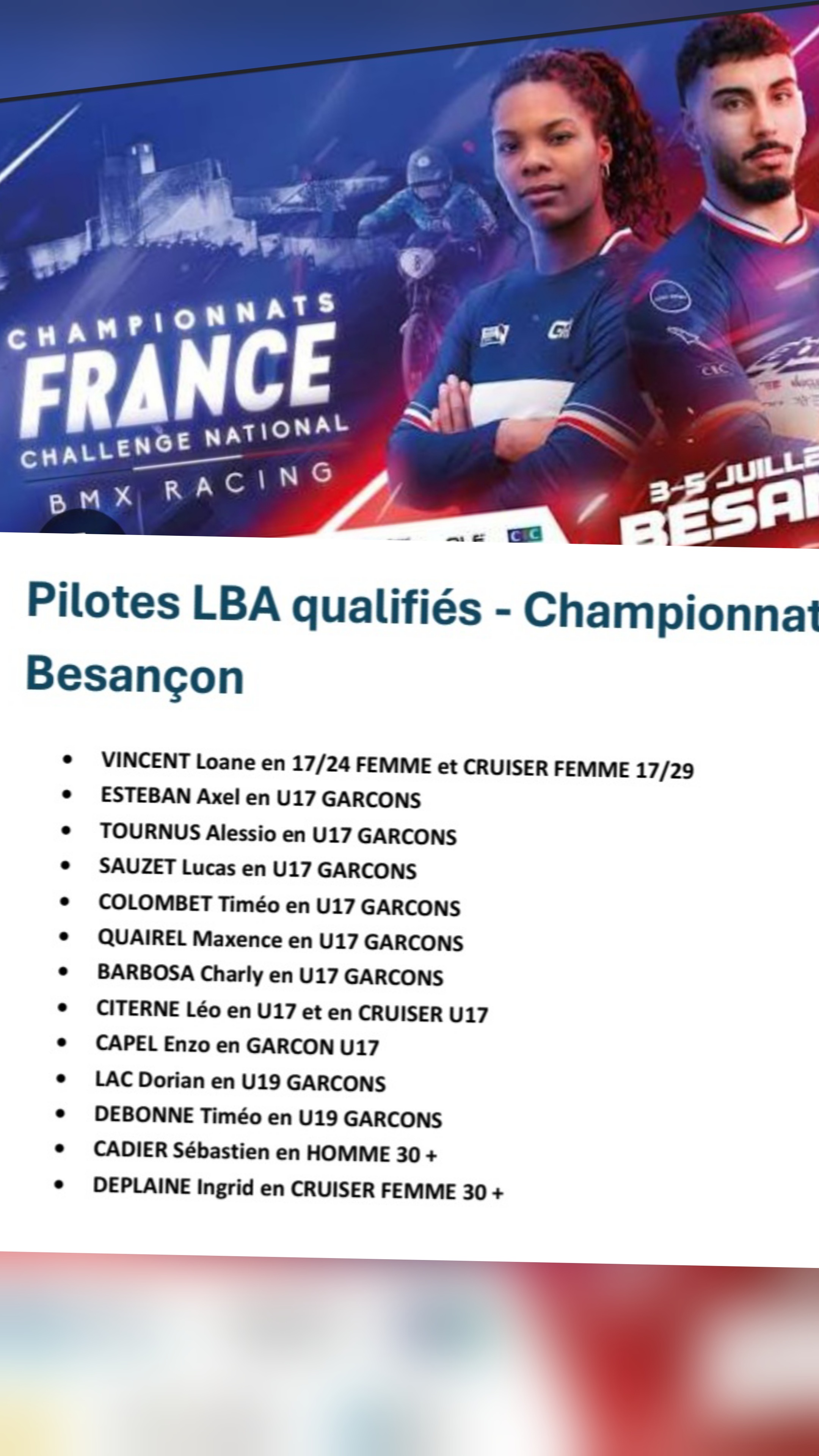 2026 qualif championnat france