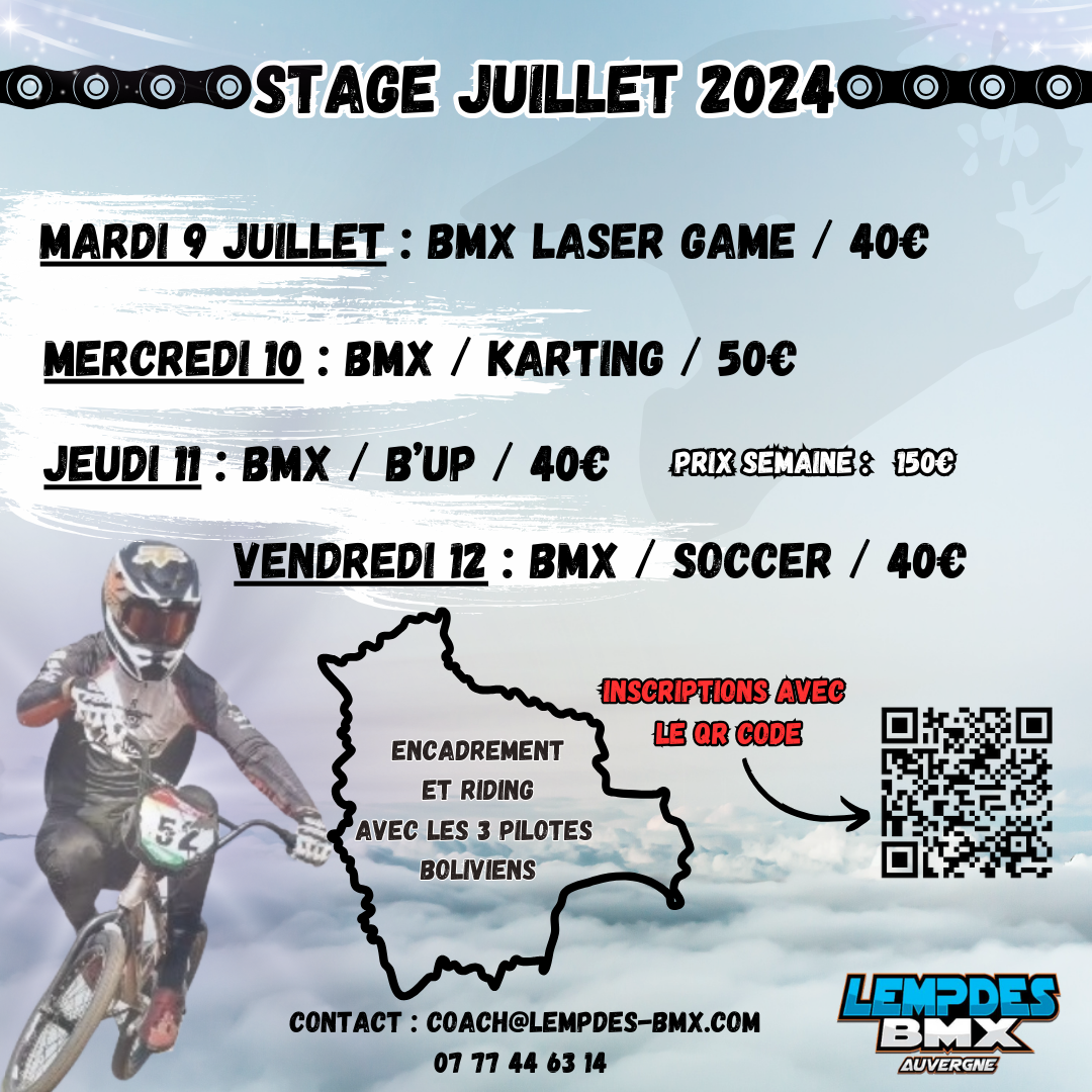 Stages Juillet 2024