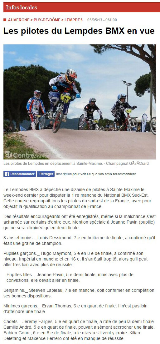 2013 05 03 la montagne ste maxime