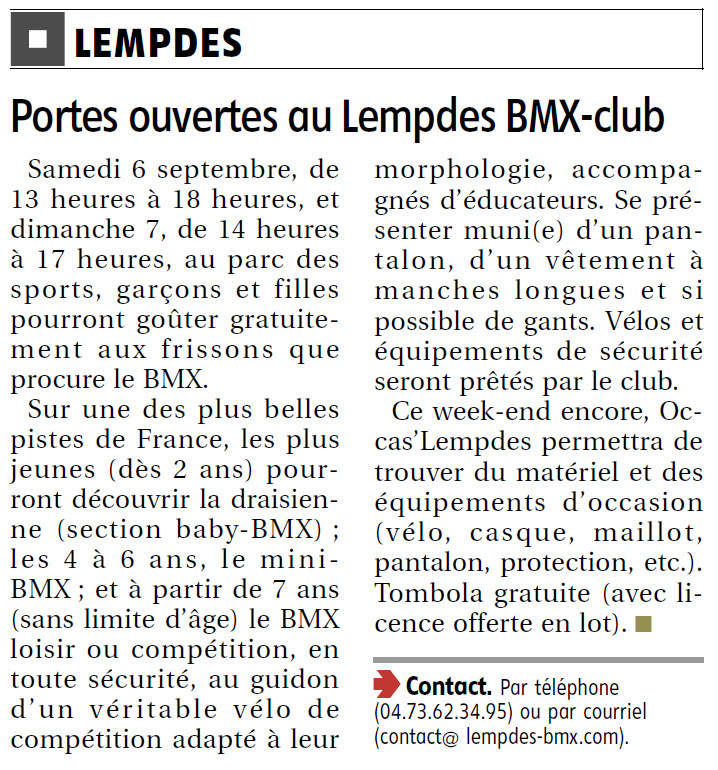 2014 09 02 la montagne portes ouvertes lempdes